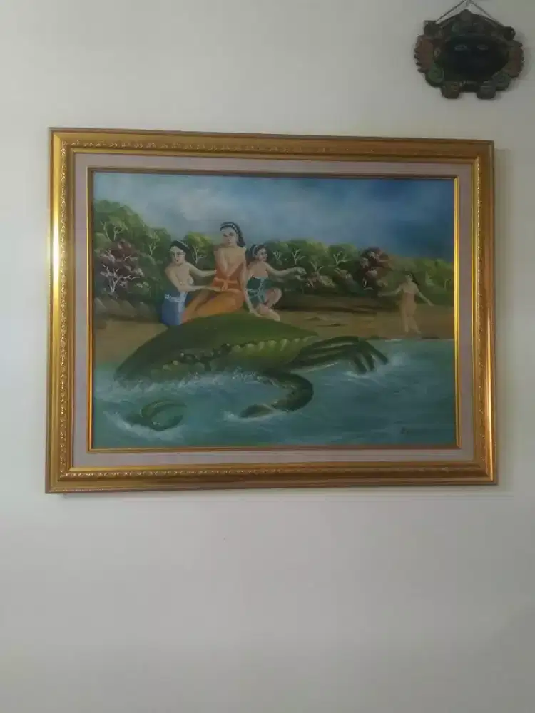 Lukisan kanvas cerita legenda