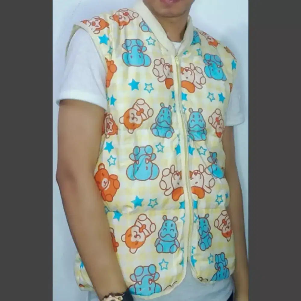 Vest Jacket Rompi Bulu Angsa Import Jepang Original