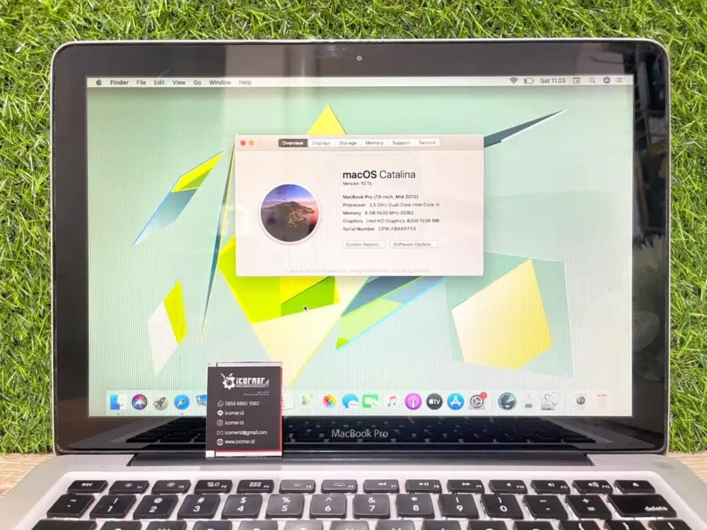 MACBOOK PRO 13 i5/8Gb/256Gb Middle 2012 - Laptop Apple - Silver