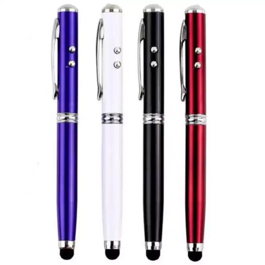 Pulpen Drawing Pen 4 in 1 =
Stylus+ Ballpoint + Laser Pointer + Senter