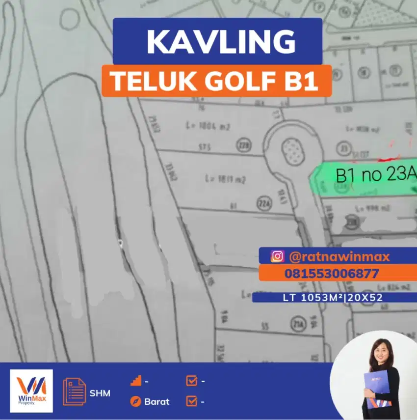 Dijual Kavling Teluk Golf Citraland