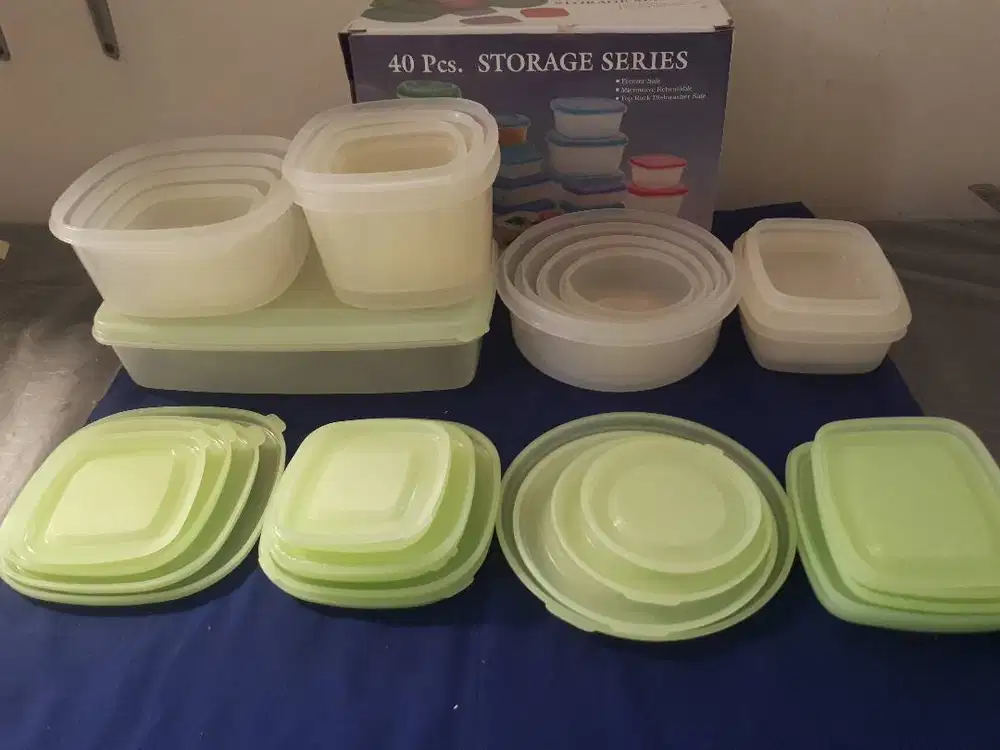 40-pcs Storage Series (P-93) Wadah Tahan Microwave Freezer Dishwasher