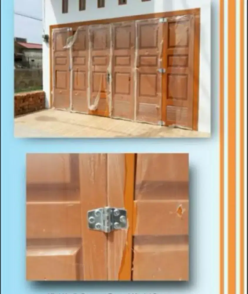 Tempahan Pintu Press 6 Daun Ukuran +- 4 mtr x tinggi +-2,5 mtr