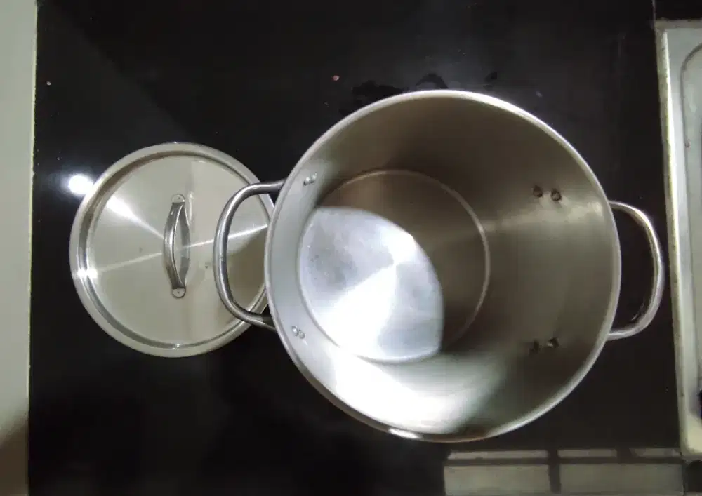 Panci Kuah Stainless + Tutup