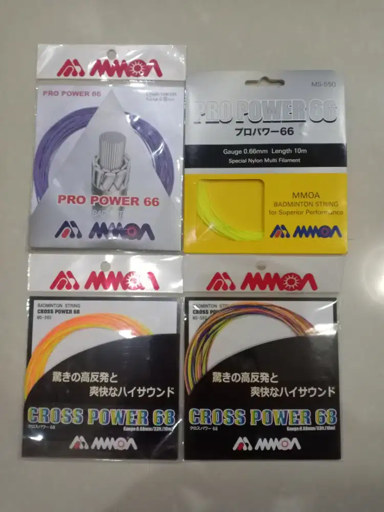 Senar Badminton MMOA PRO POWER 66 & CROSS POWER 68