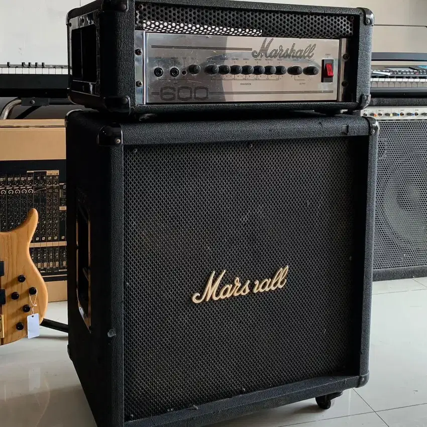 RARE Marshall 600 Jubilee 3560 Head Bass - Marshall DBS 7041 Cabinet