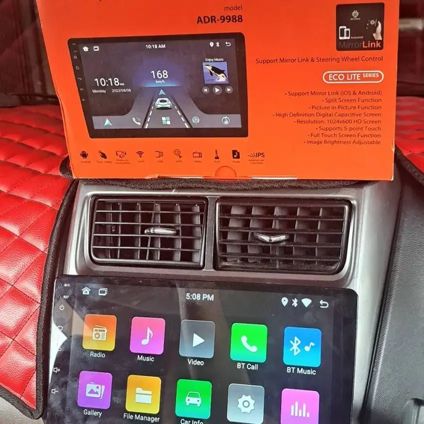 DOUBLE DIN DOUBLEDIN HEAD UNIT ANDROID ORCA  10 INCH UNTUK SEMUA MOBIL