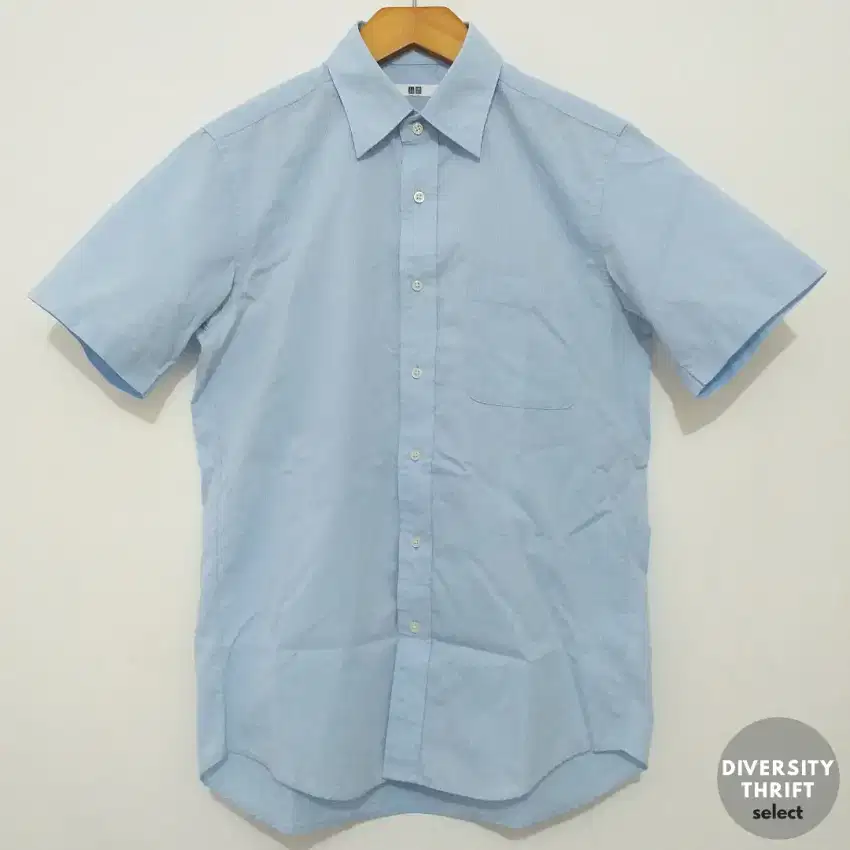 UNIQLO Short Sleeve Shirt - Light Blue