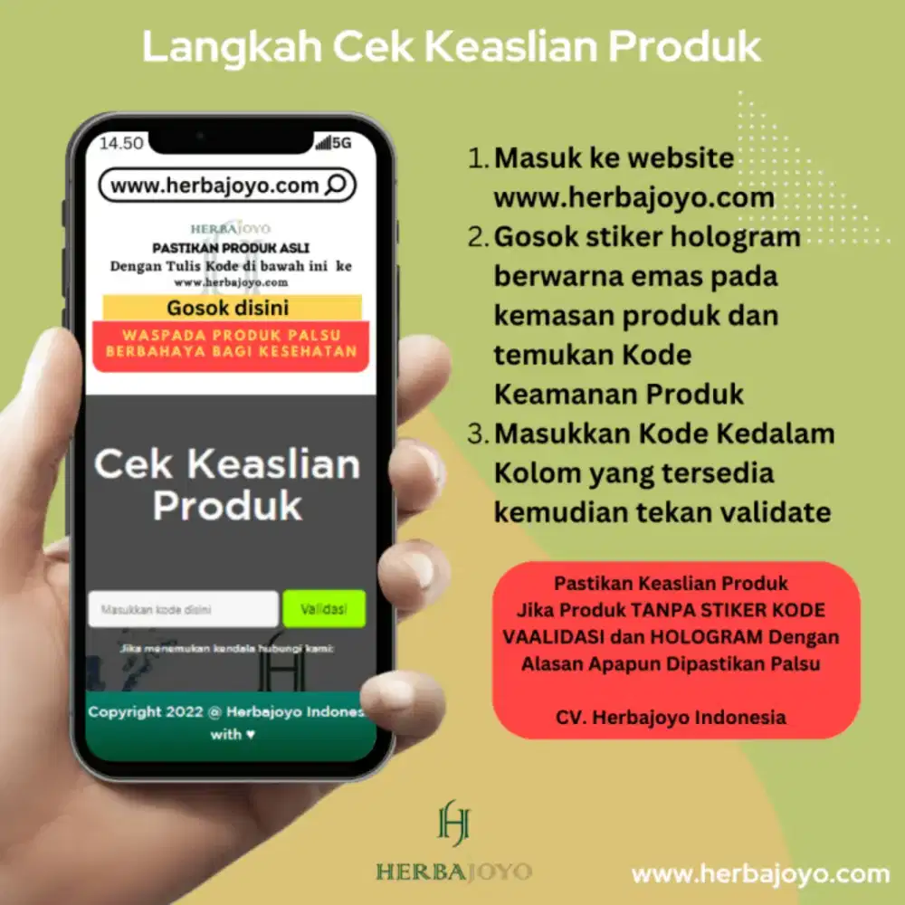 Authentic Code, Website, dan Stiker Kode Gosok
