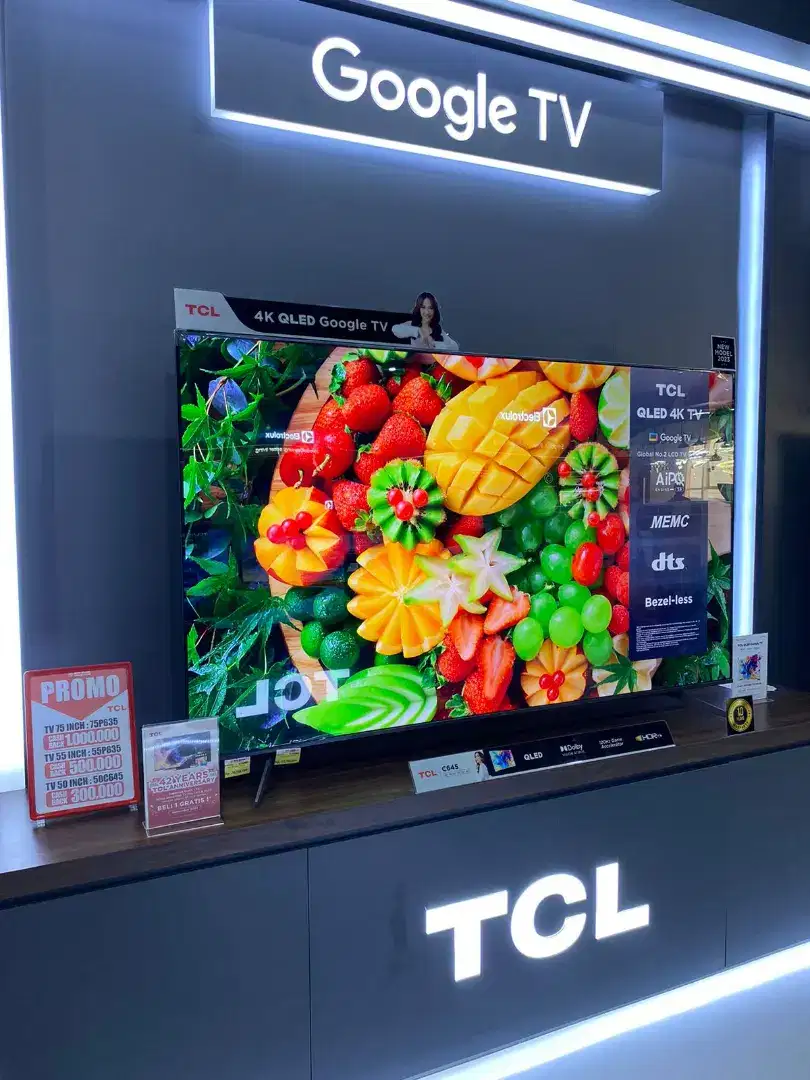 #KREDIT TV TCL UHD 4K GOOGLE TV CASHBACK SEJUTA