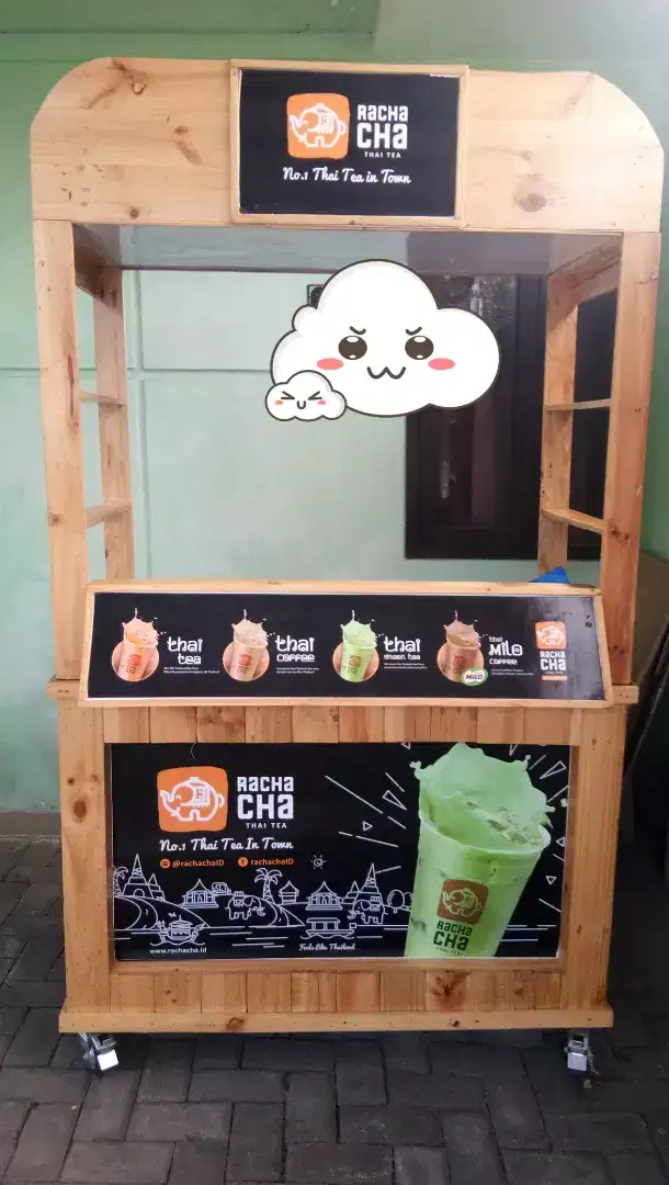 BOOTH & PERLENGKAPAN FRANCHISE THAI TEA!