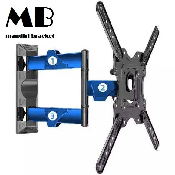 bracket tv belalai  +pasang north bayou NB-P4 size 32 40 43 55 inci