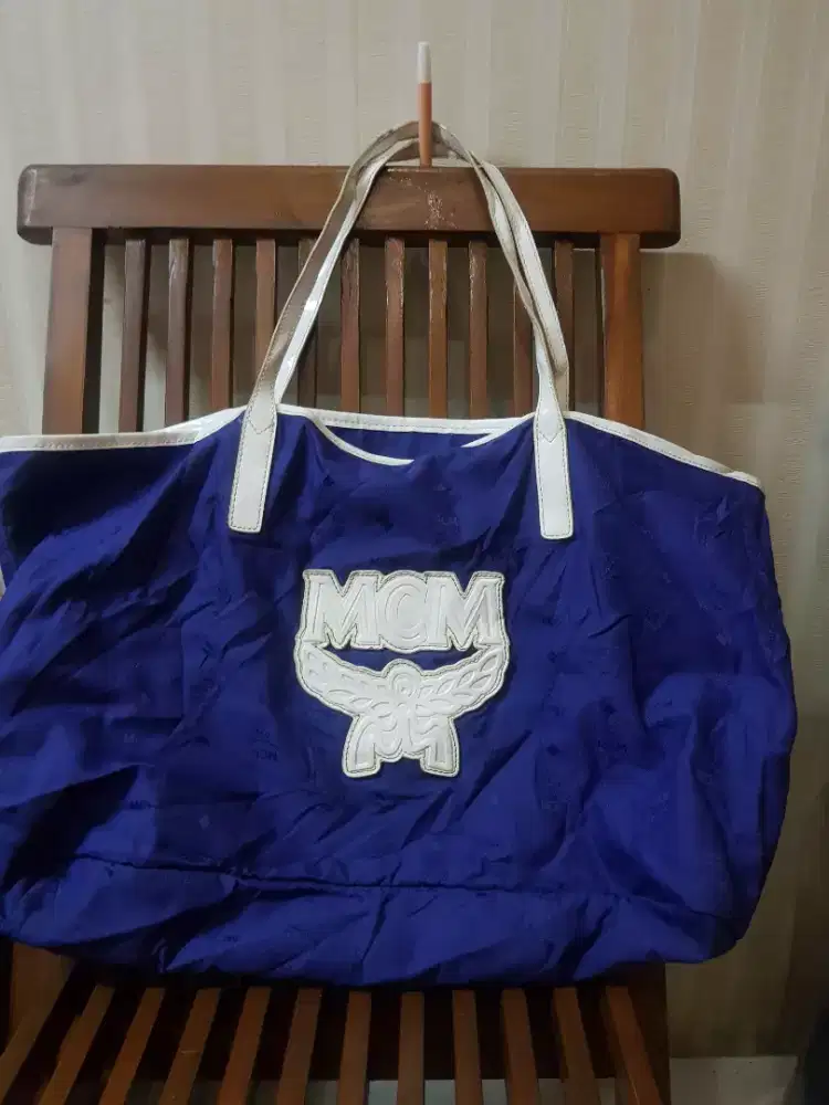 Tas wanita mcm type neverfull ori sangat mulus bahan nylon size L