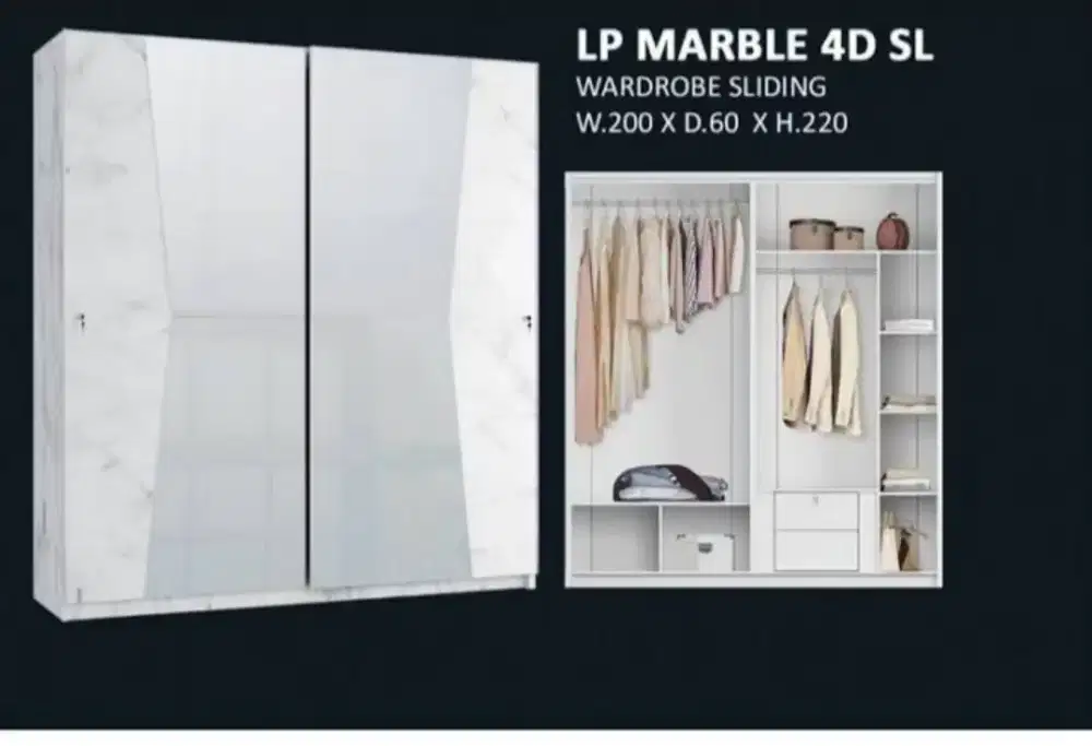 lemari pakaian slidng jumbo