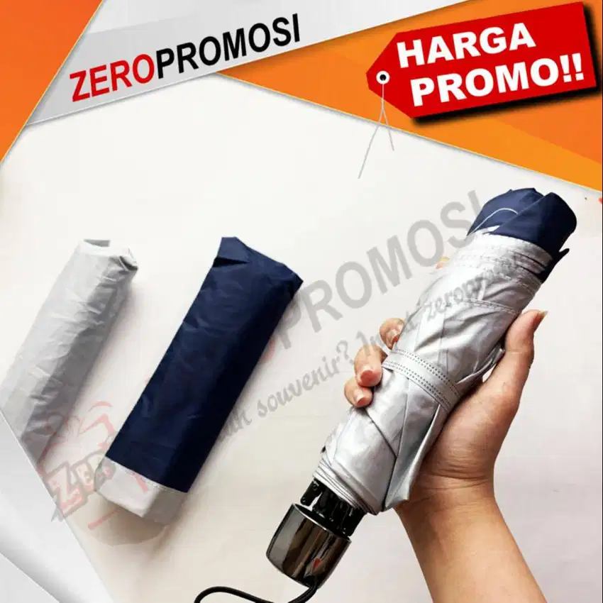 Souvenir Payung Lipat 3 Promosi Kode L3 355 Dengan Lapis Silver