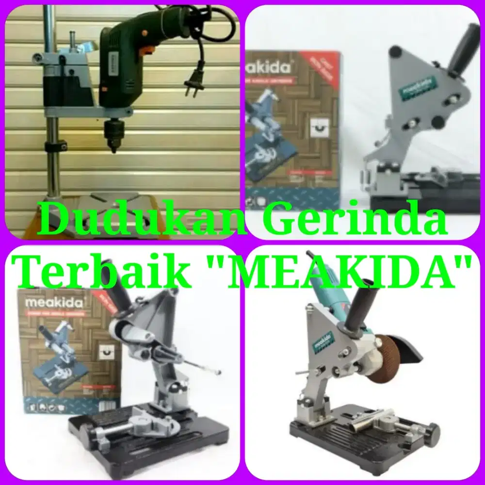 Dudukan Jepitan Mesin Gerinda Slepan Stand Angle Grinder Meakida MURAH