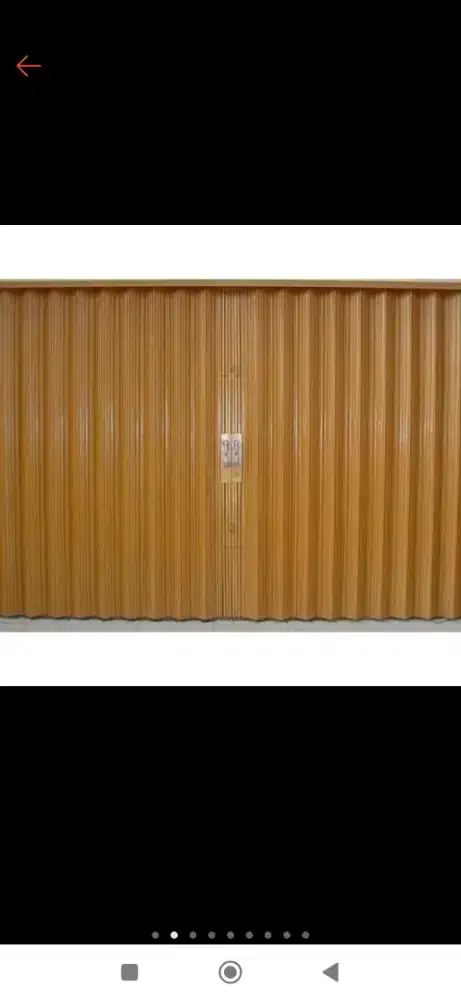 Roling door folding gate