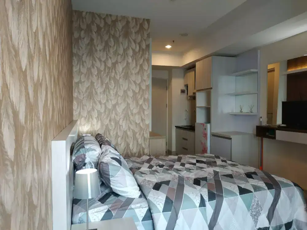 Sewa Apartemen Grand Kamala Lagoon Studio Full Furnished