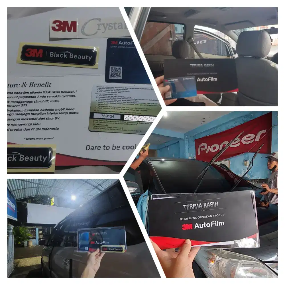 Kaca film Kota Surakarta 3M Black Beauty Garansi Resmi 5th Rush Terios