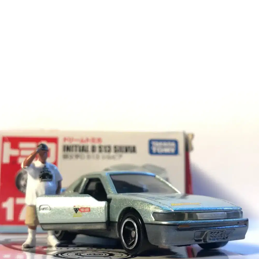 Diecast Dream Tomica Nissan Silvia S13 Initial D Green Loose ada Box