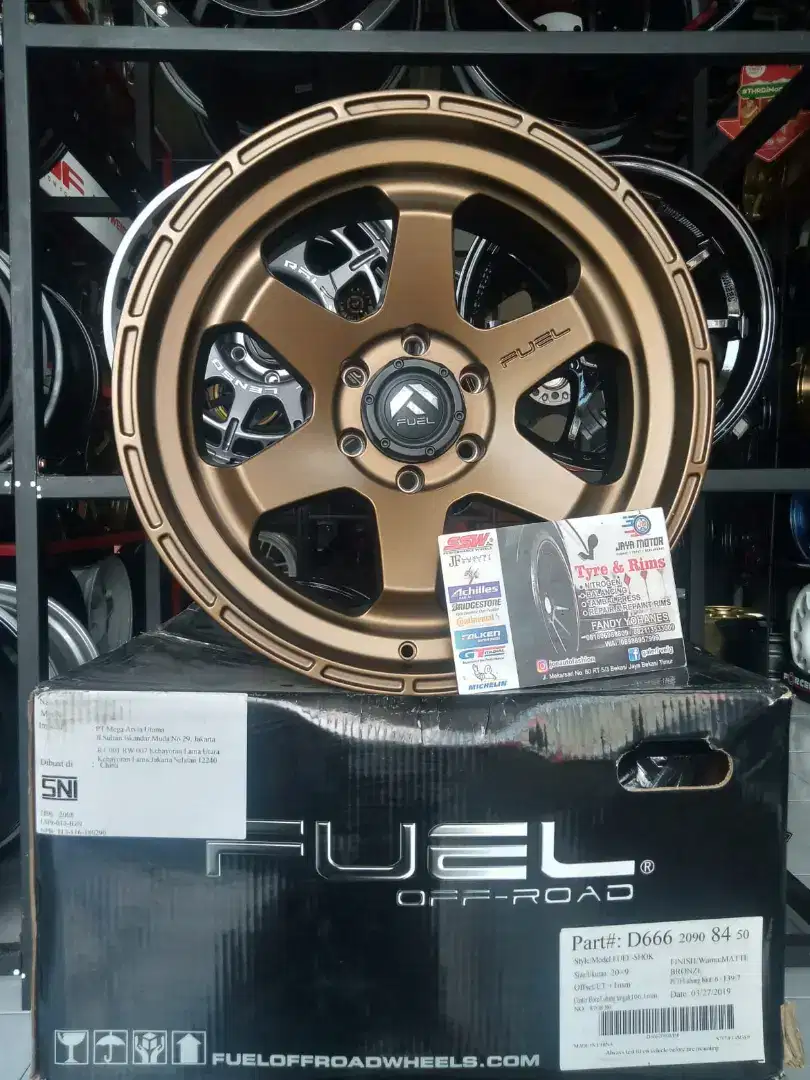 Velg Fuel shok r20 6x139.7 lbr9 et1