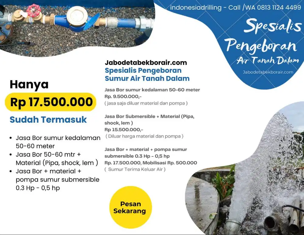 Pengeboran kedalaman 60 meter