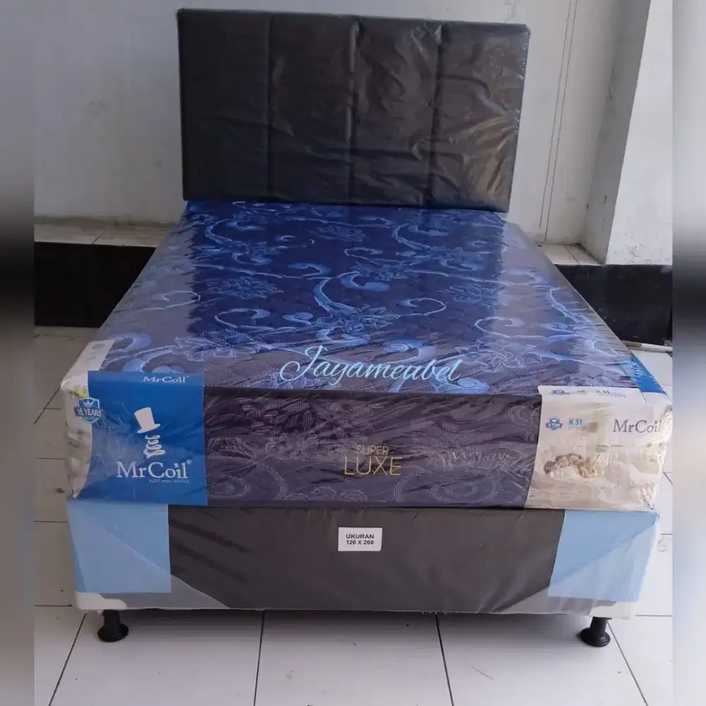 Springbed Merk Mr Coil Single Size Ukuran 120cm × 200cm Gratis Ongkir