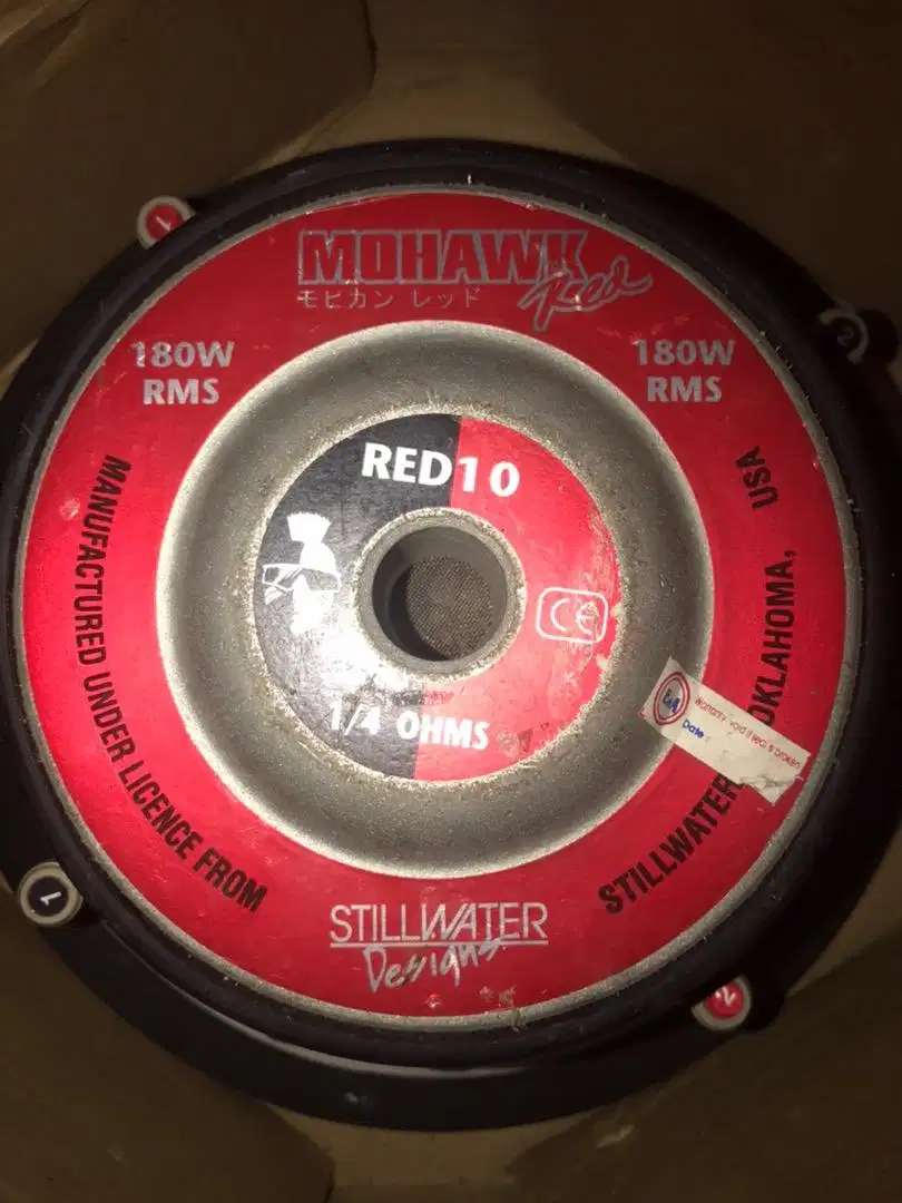 Sepaker sub mohawk red10 original