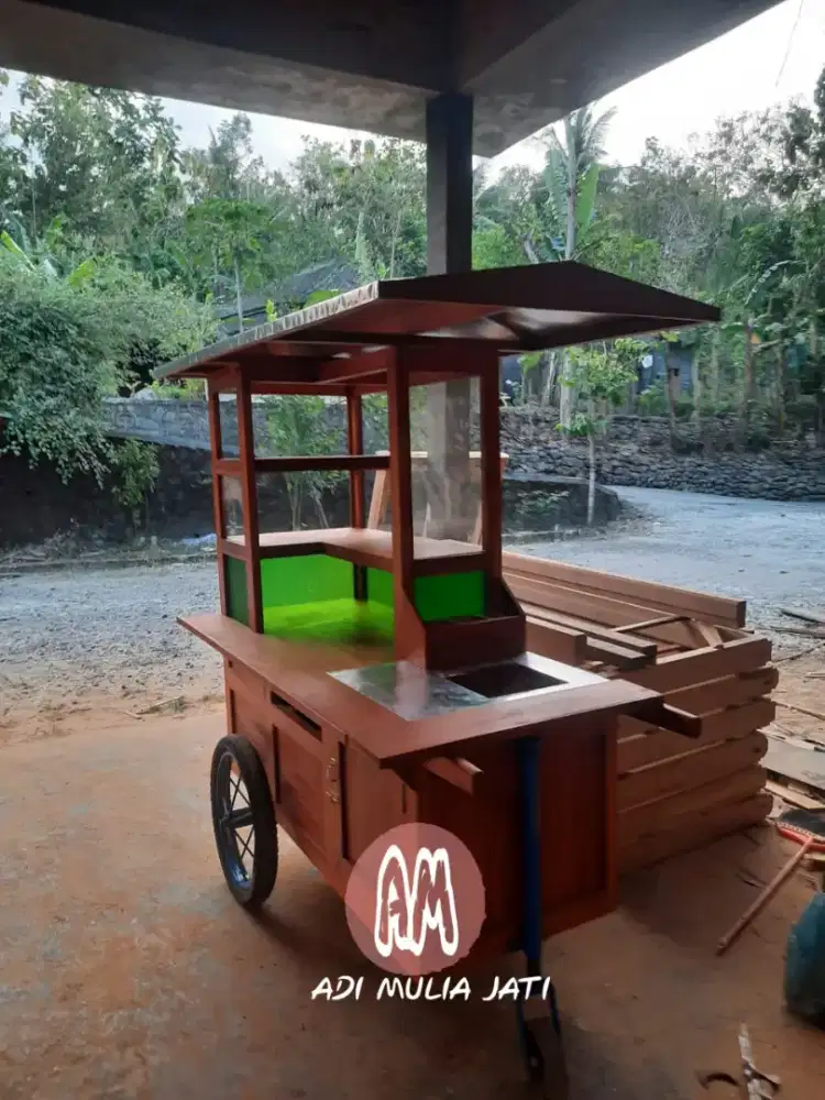 Gerobak grobak bakmi jawa, mie ayam bakso, angkringan