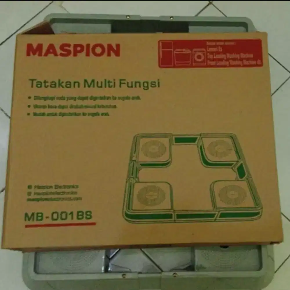 Roda kulkas/mesin cuci MASPION ,alas tatakan mesin cuci/kulkas MASPION