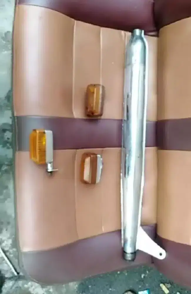 Kenalpot tangki sein yamaha bebek v75 v80 original suara ciri khas