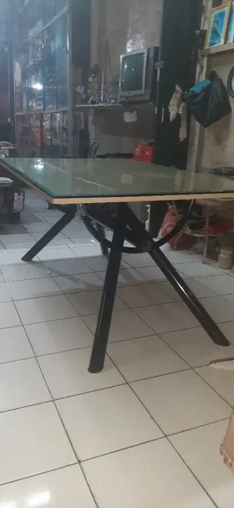 MEJA MAKAN DELUXE kaca