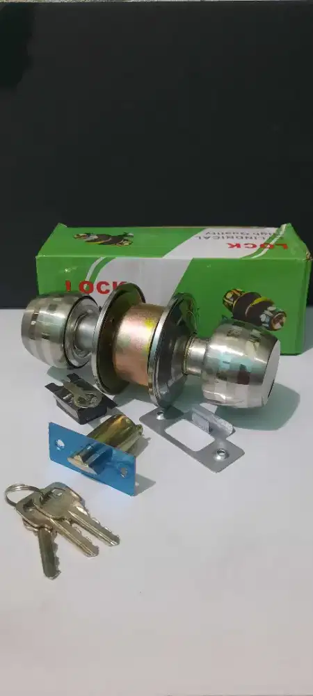 Kunci Pintu Bulat Handle Pintu Kamar Mandi Cylindrical Lock