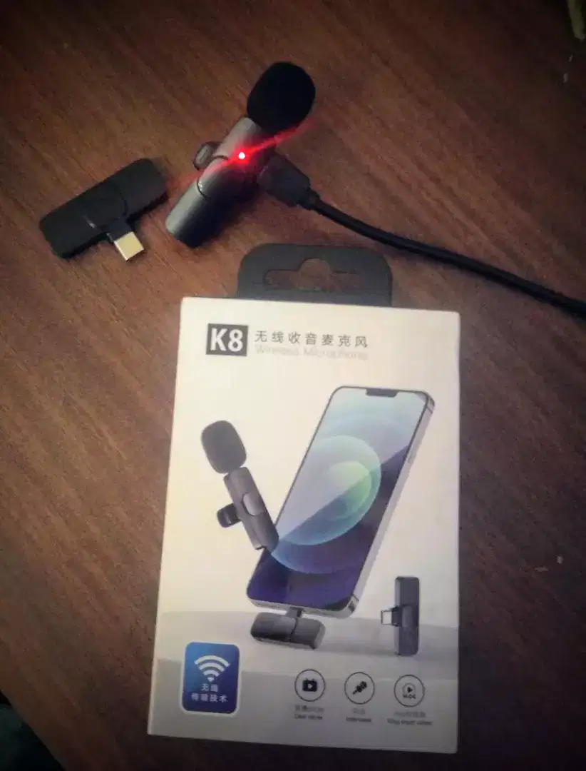 Mic klip wireless handphone K8