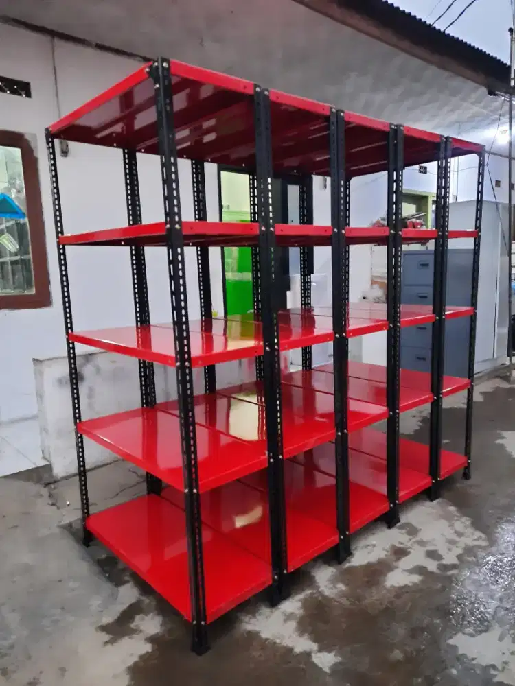 rak besi merah cod bandung saja