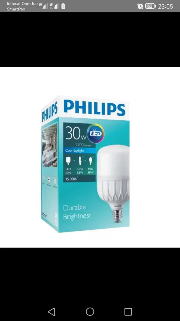 Lampu LED Philips True Force 30 dan 50 watt