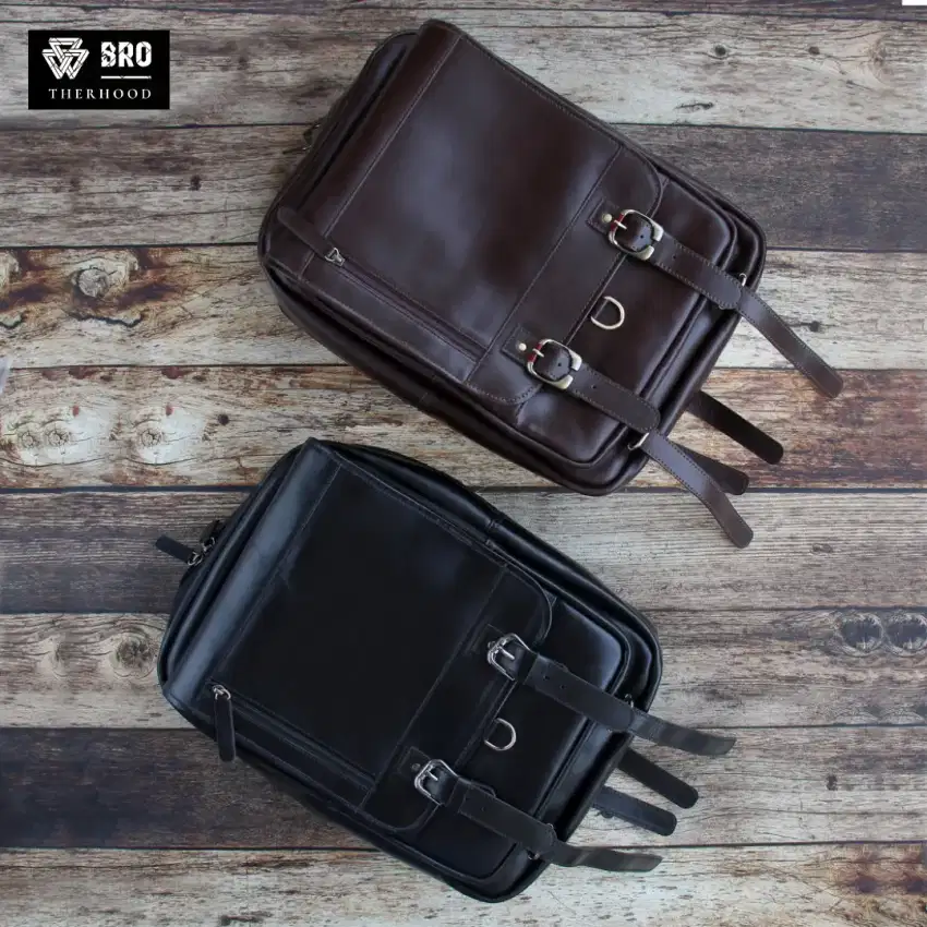 Tas ransel laptop backpack kulit sapi asli BPB10