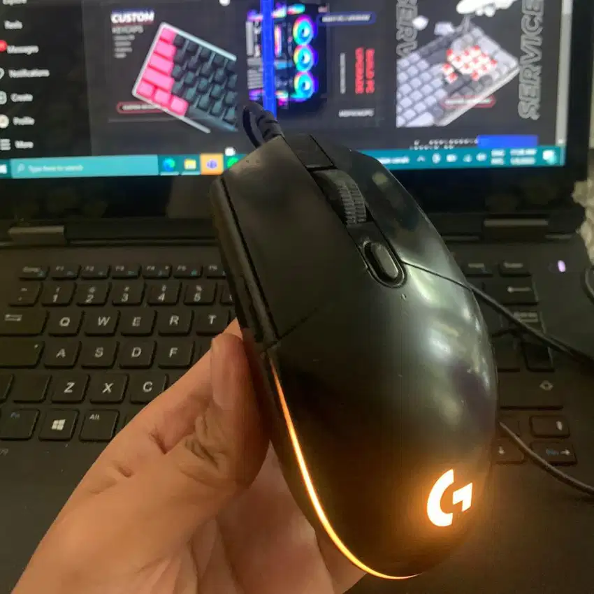 Mouse Gaming Logitech G102 Original, Mouse Wired RGB, G102 Mulus Black