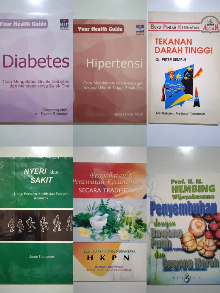 Buku² Kesehatan Sakit Nyeri, Penyembuhan dengan Bawang Prof.Hembing