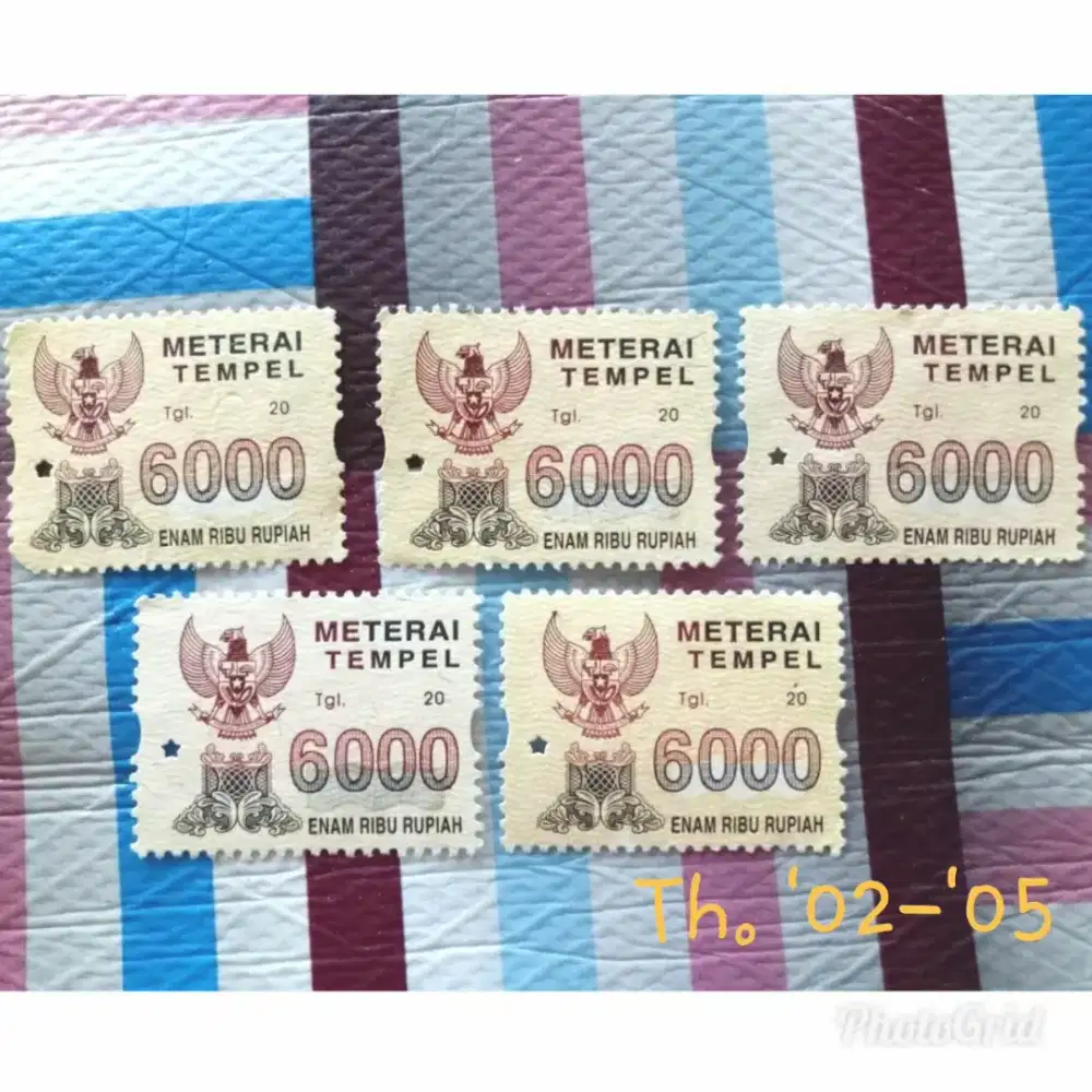 Materai Tahun 2002-2005