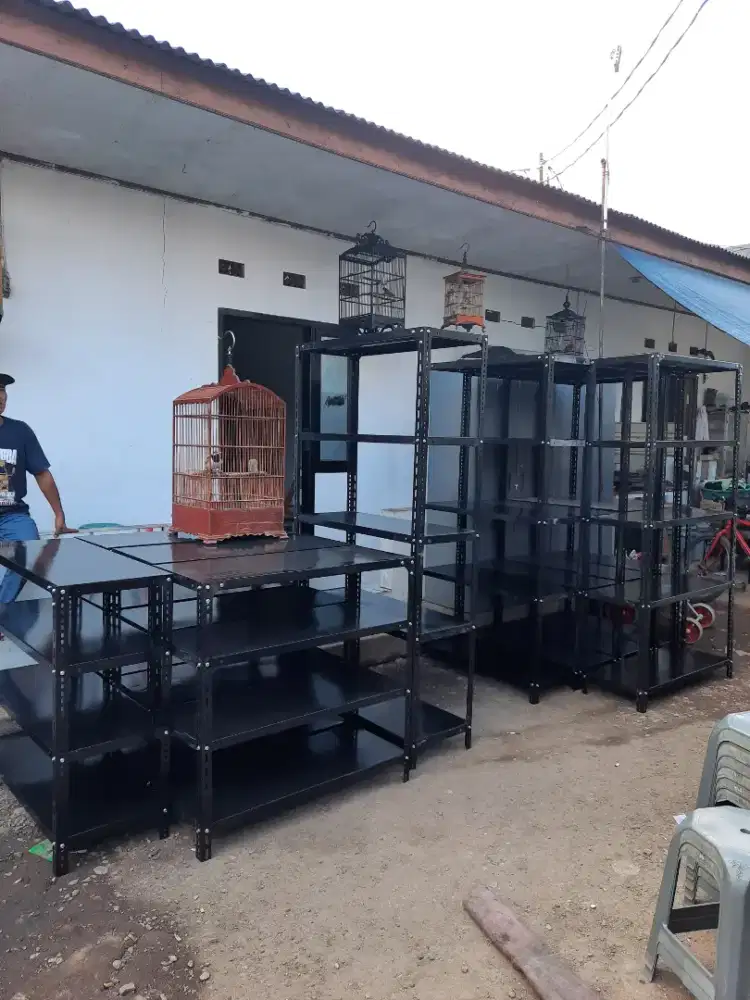 rak besi hitam bisa kirim2