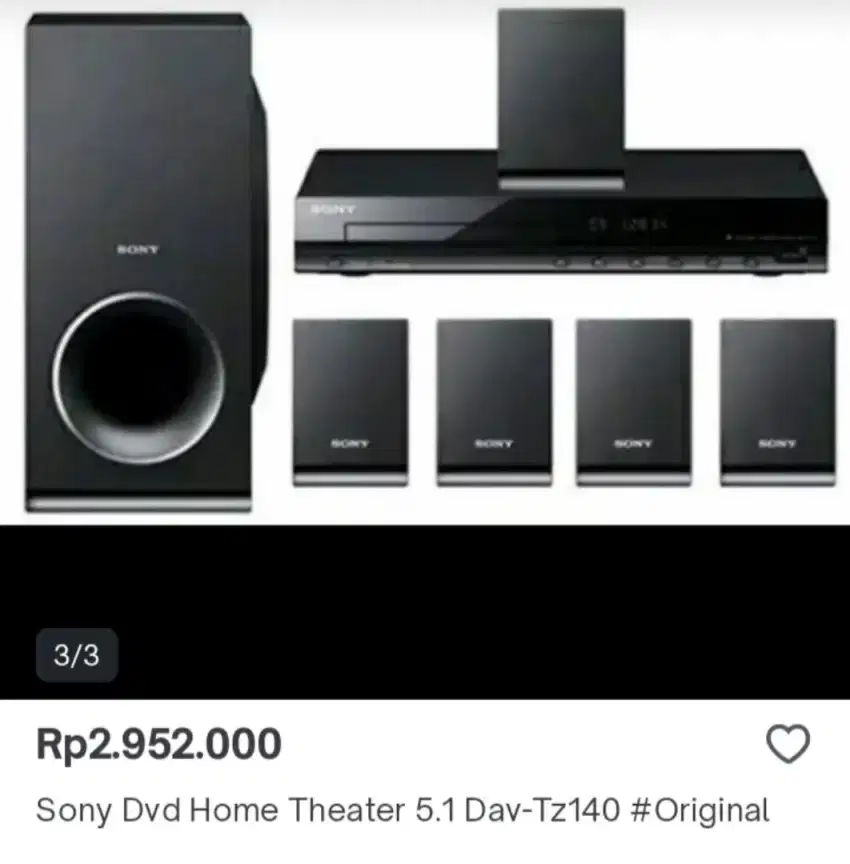 Home theater Sony original