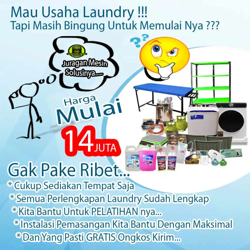 Paket Usaha Laundry Lengkap