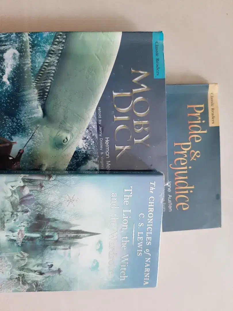 MOBY DICK Tom sawyer Narnia Buku novel anak remaja BAHASA INGGRIS