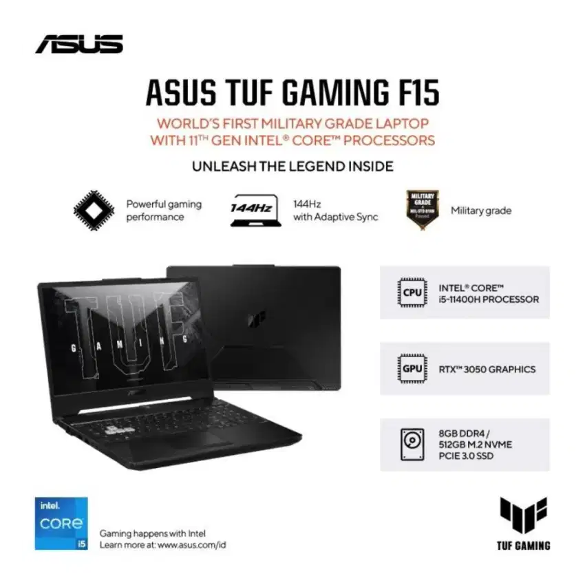 Kredit laptop Asus TUF Gaming F15 DP mulai 0%