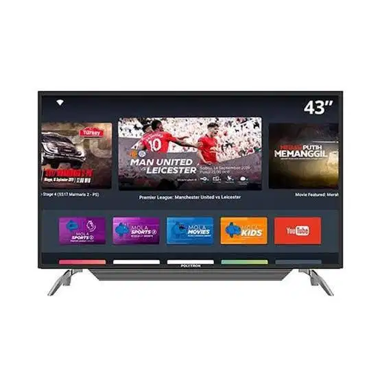 Smart tv polytron led polytron 43 inch led polytron mola tv internet