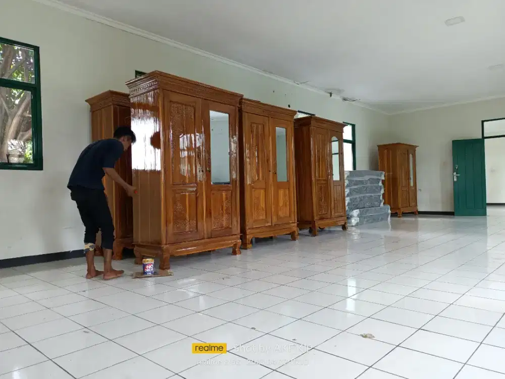 Lemari kayu jati promo