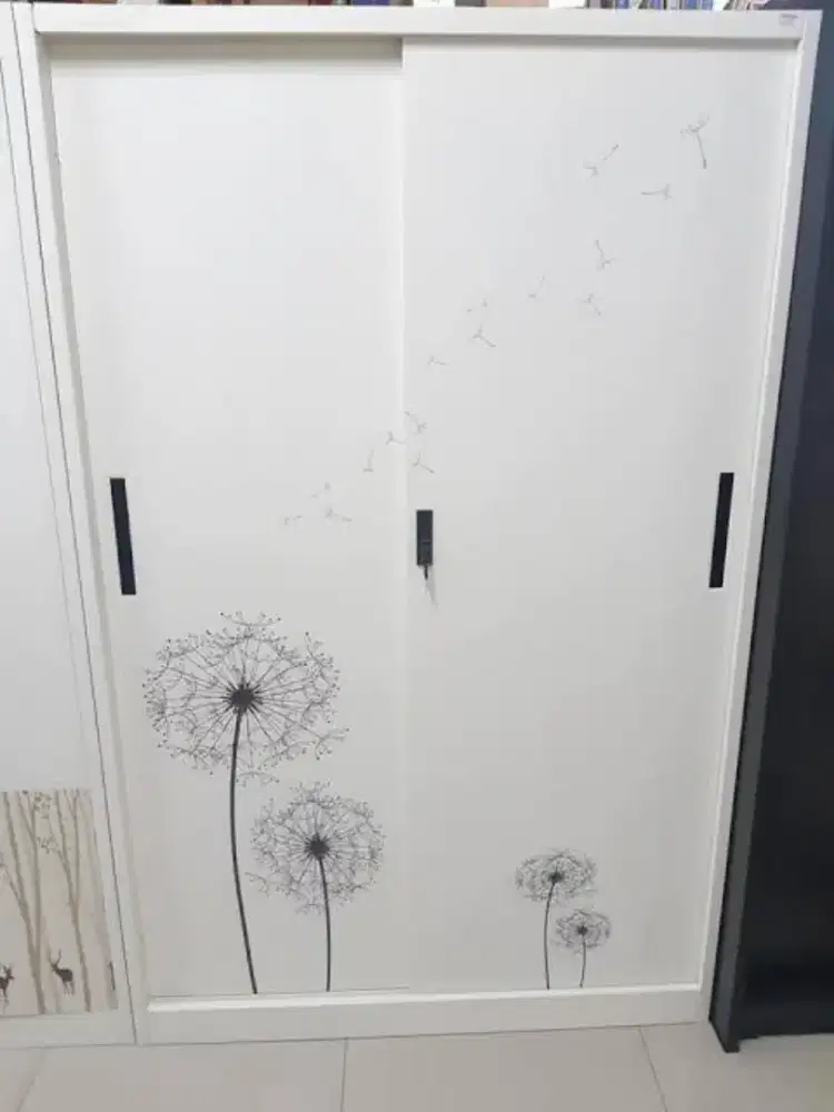 Lemari Besi Baju 2 Pintu / Lemari Besi Pakaian 2 Pintu Sliding 31