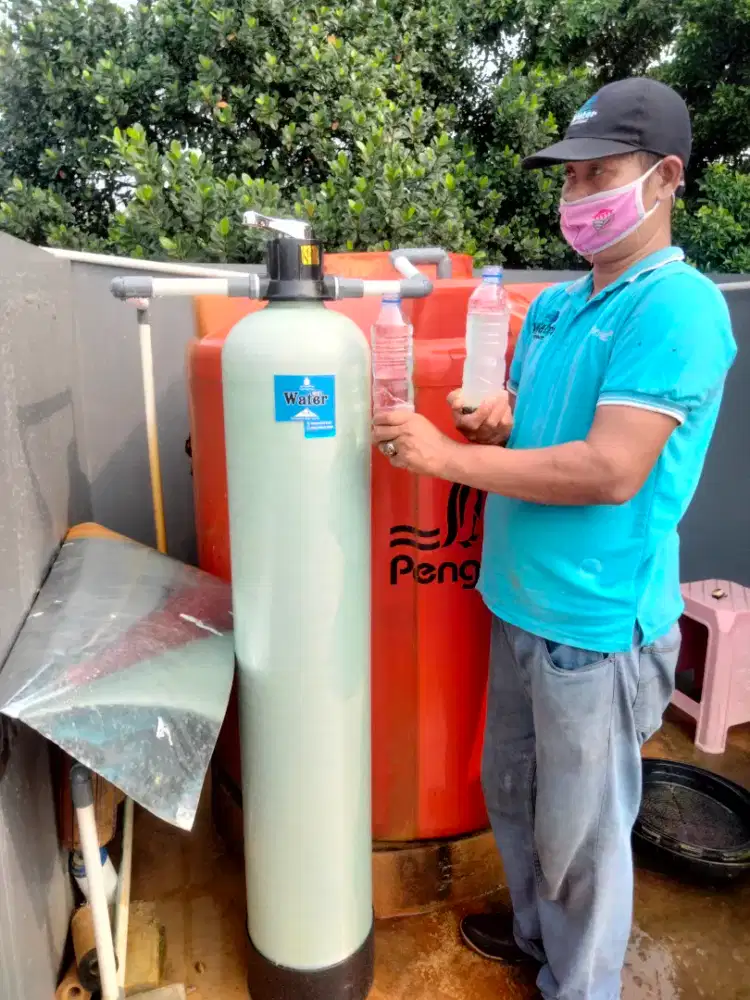 Filter saringan air zat besi berminyak bau keruh kotor kecoklatan dll
