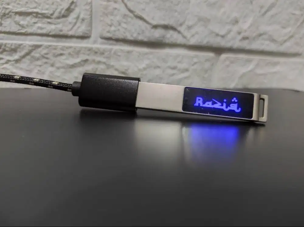 Souvenir Flashdisk Card Kartu Metal Kulit Kayu OTG Grafir Laser Print